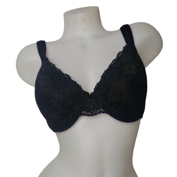 JESSICA SIMPSON Black Lace Underwire Bra Womens Size 38C - Picture 1 of 6